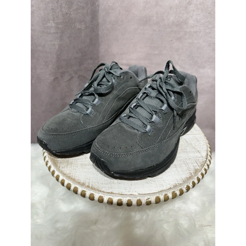 Ryka Catalyst 3 Sneakers Womens Sz 8W Suede/Leather Running Gray New‎ No Tags